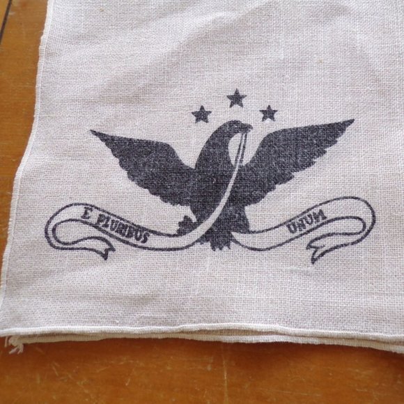 Linen Placemats E Pluribus Unum Eagle 17" x 11" 4 Piece Set  2895 - Picture 3 of 4
